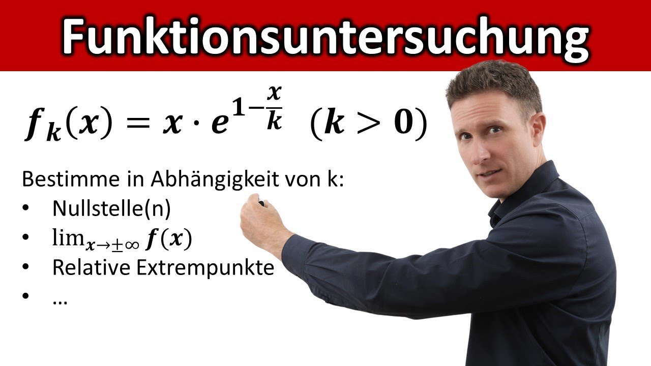 Kurvendiskussion einer Funktionenschar mit e-Funktion