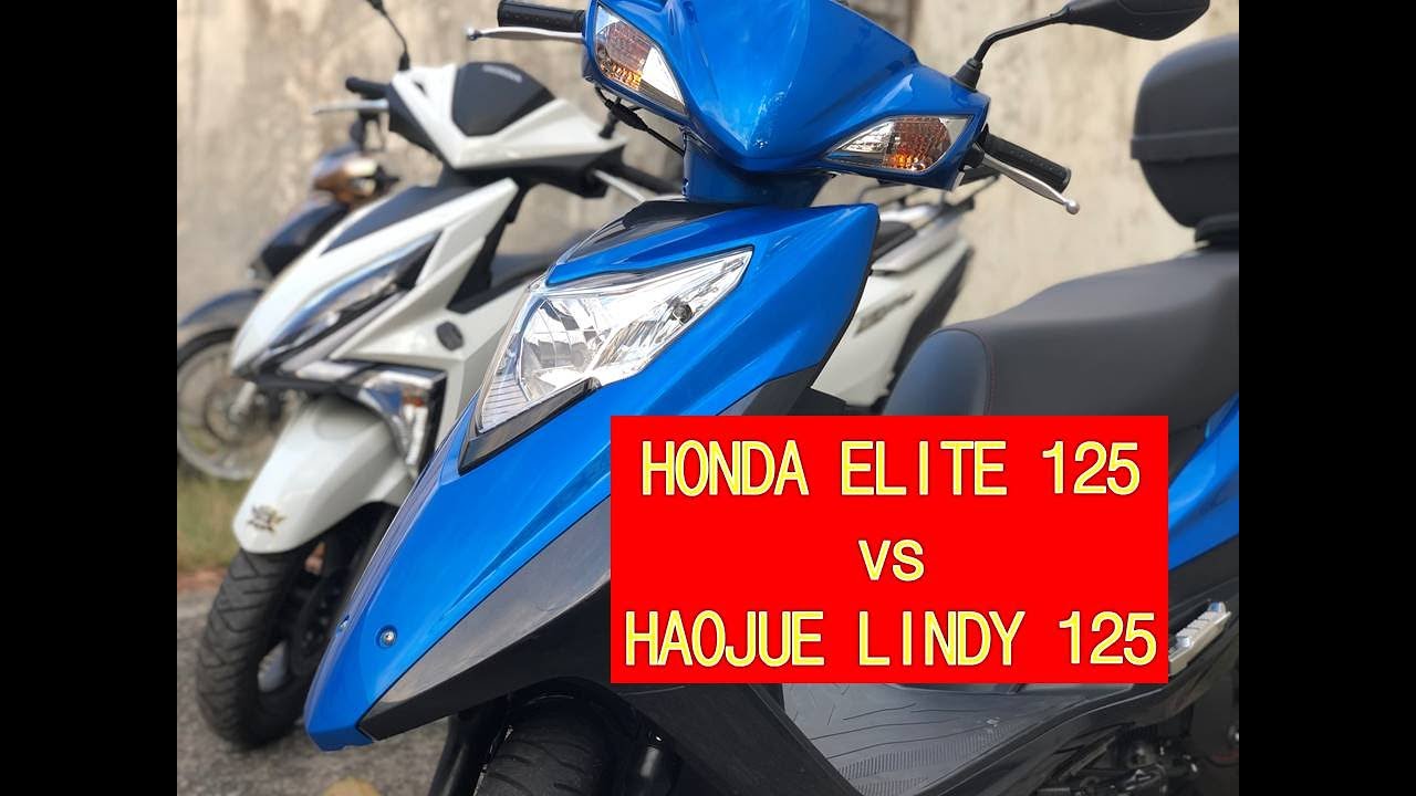 Honda Elite 125 vs Haojue Lindy 125 (+ cara vs + barata)