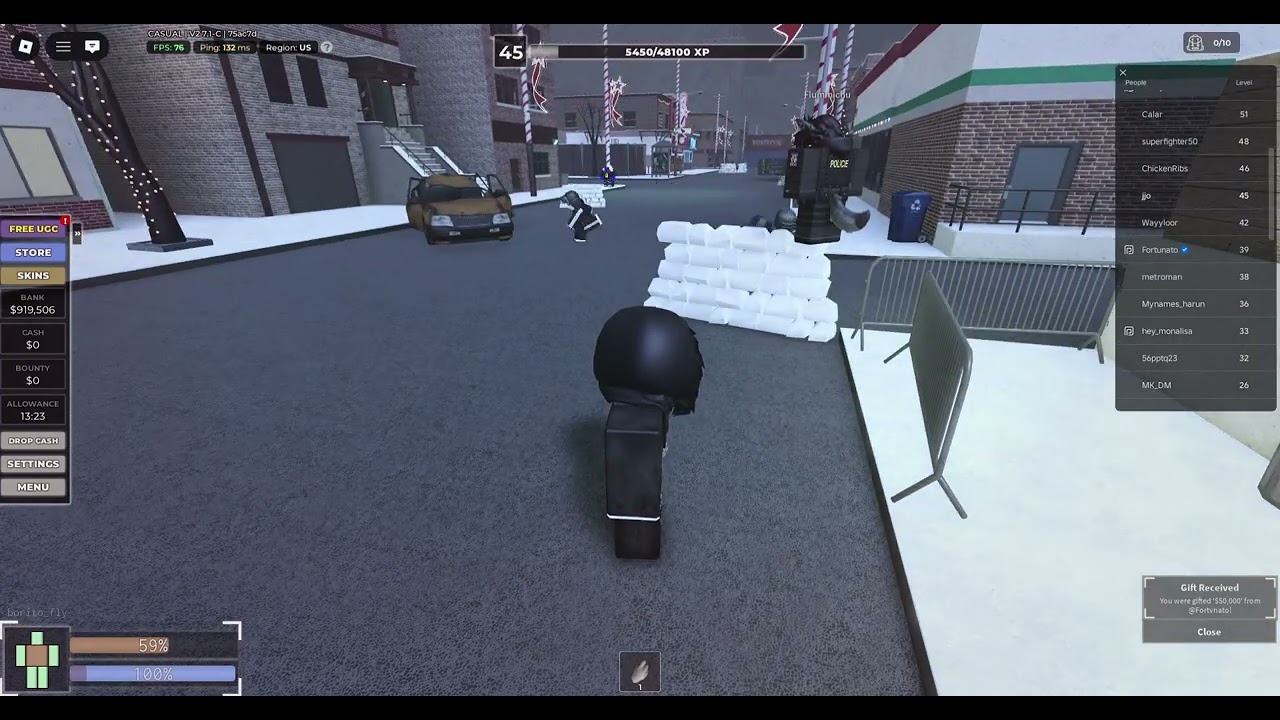got gifted 50k by just helping a guy , im so happy