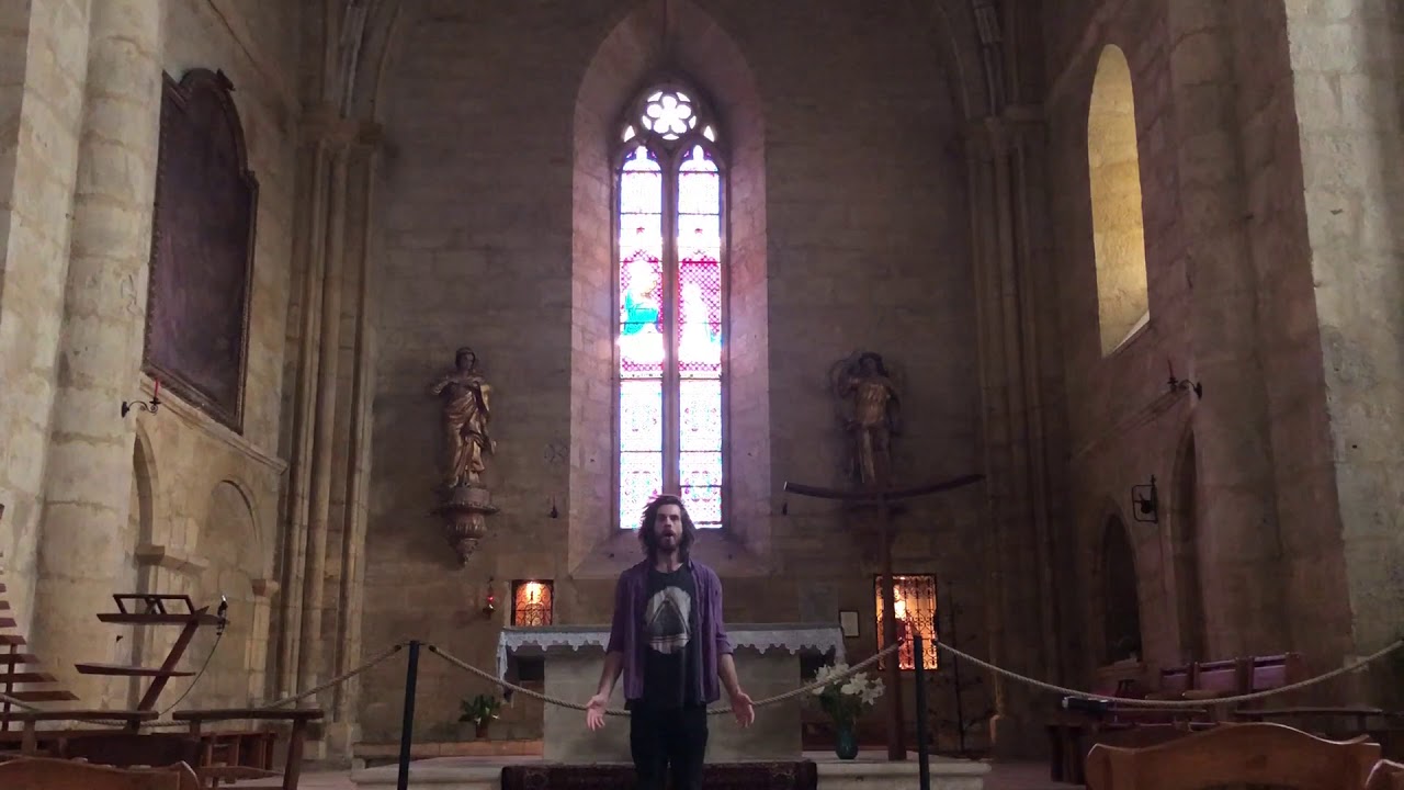 Halo Theme In Ancient Templar Church (insane reverb)