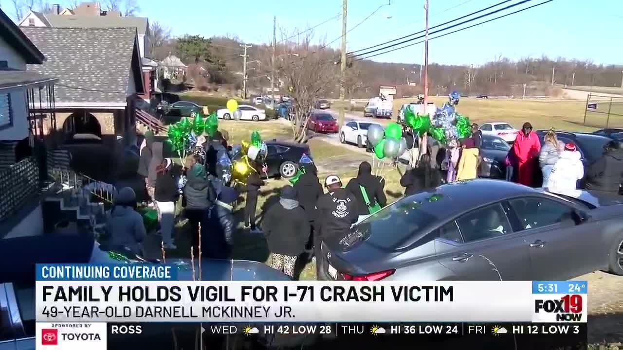 Family holds vigil for I-71 crash victim