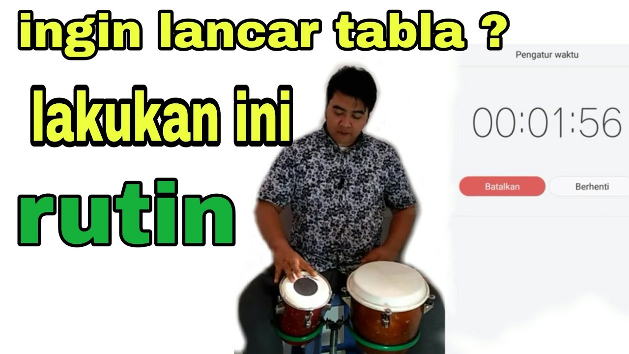 melemaskan tangan bermain kendang