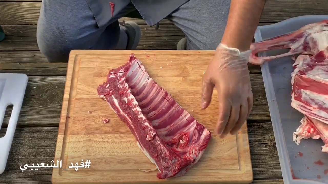طريقة تقطيع الريش وتجهيزها للشوي بالتفصيل خطوة بخطوة  ( فهد الشعيبي ، كلن بتوقيته )