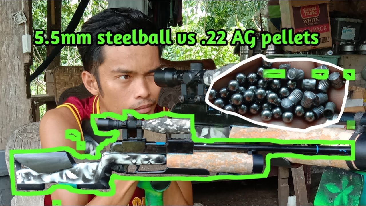 5.5mm steelball on Denatured Alcohol Gun _ accuracy and penetration test