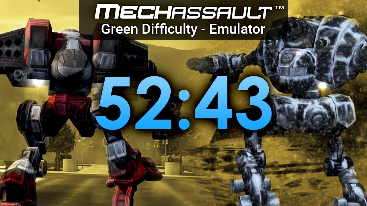 MechAssault - Green Difficulty - Emulator Speedrun in 52:43 (WR)