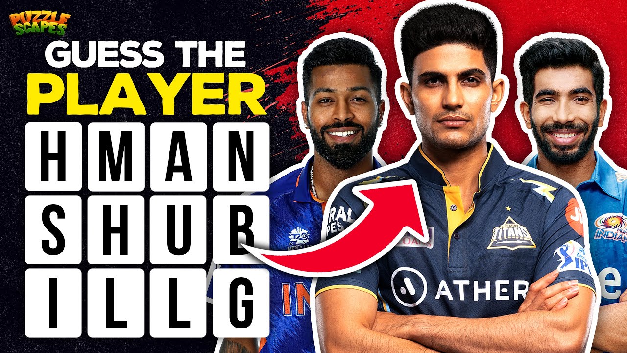 Guess the name of Indian cricketers from Scrambled letters | Cricket quiz in Hindi | @puzzlescapes