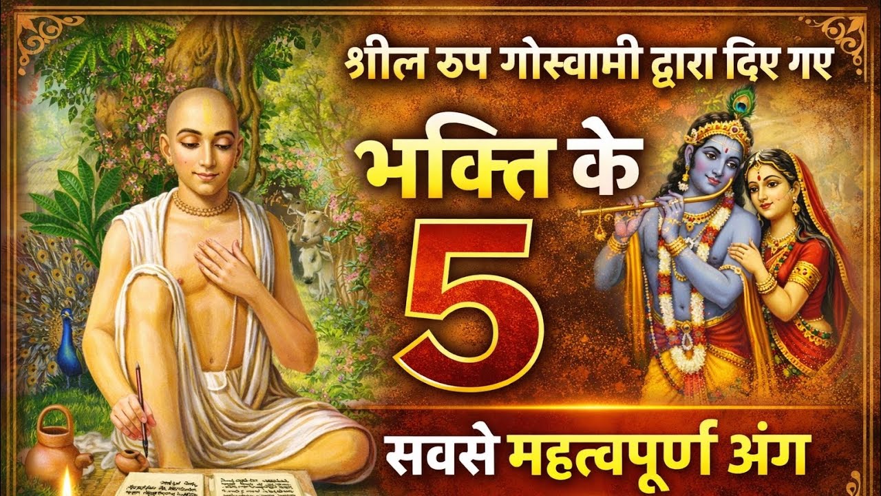 श्रील रूप गोस्वामी द्वारा दिए गए भक्ति के 5 सबसे महत्वपूर्ण अंग | डॉ दामोदर चैतन्य दास 