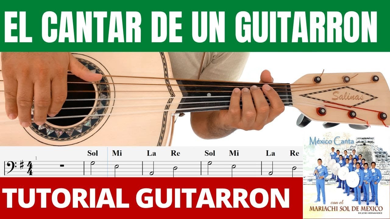 El Cantar De Un Guitarrón (Guitarrón) Mariachi Sol De México TUTORIAL