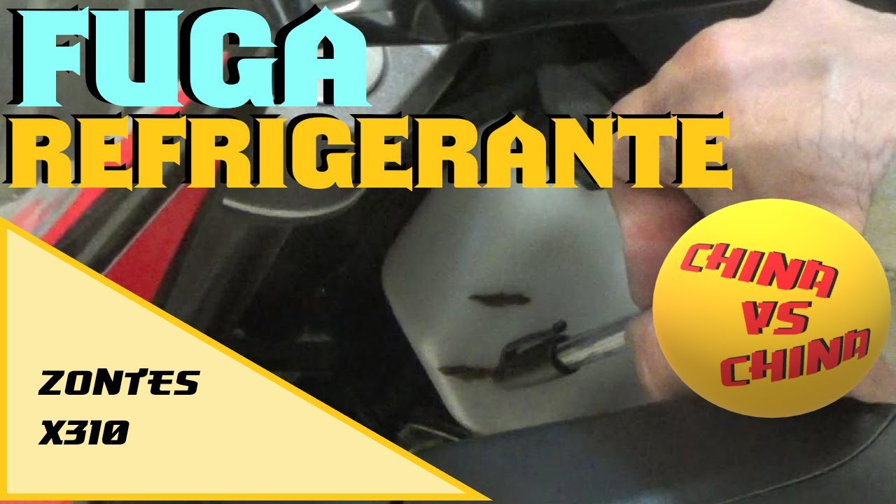 Descubro una fuga de refrigerante en la Zontes X310