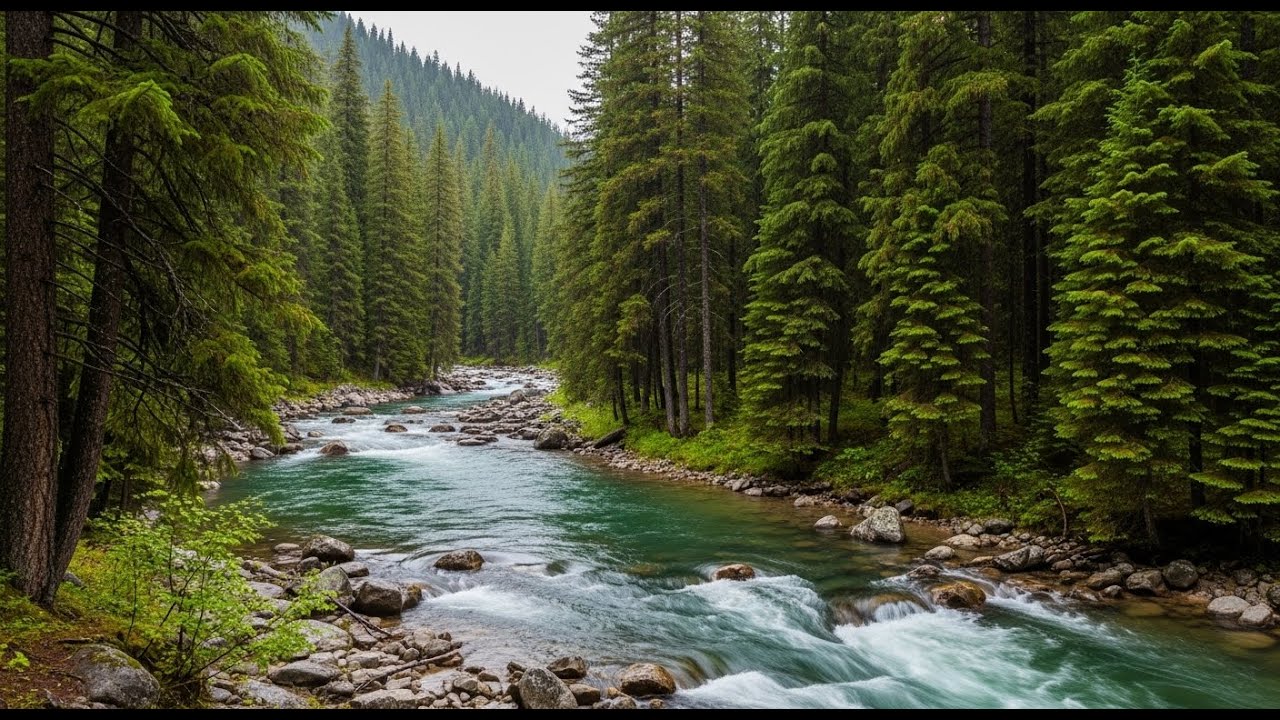 River Soundscape 🌿 Peaceful Water Ambience for Meditation, Study, and Relaxation #817