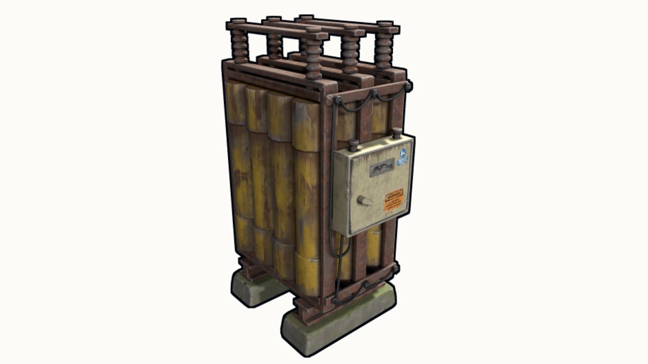 Спидран Биг Батареи в RUST