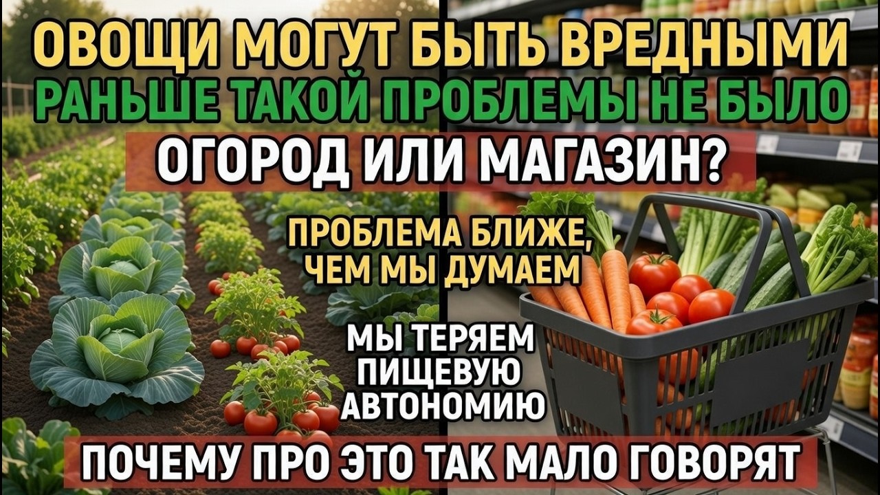 Почему современные овощи стали беднее на витамины? Почва умирает — овощи пустеют!