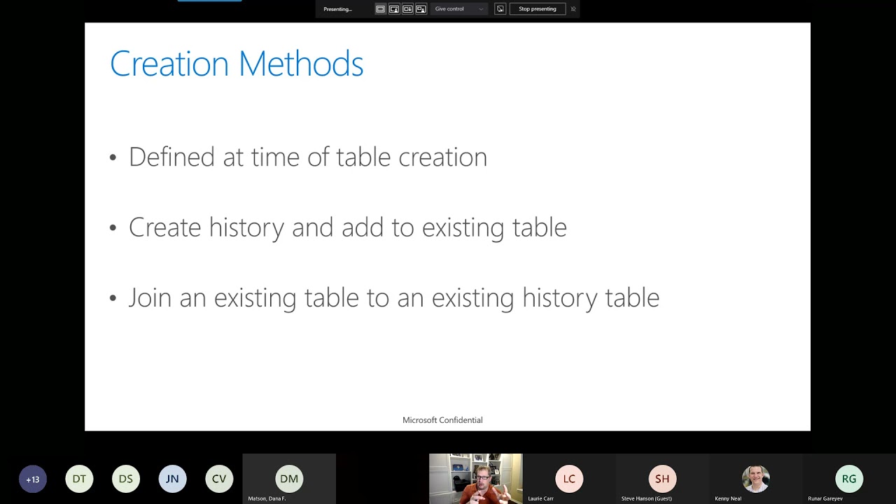 DAVG  May 2021 | History Tracking with Temporal Tables | Ryan Adams