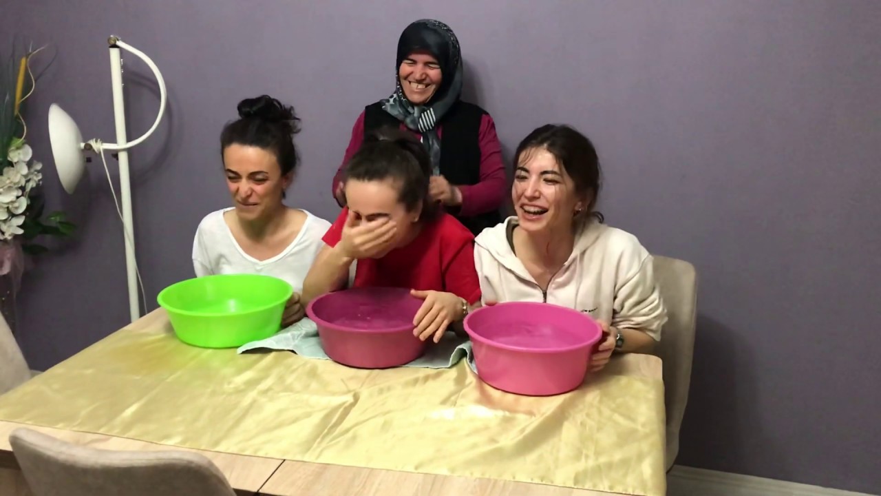 Kafayı suya sokma✅🤣(batırma) oyunu😂🤣🤣3 kız kardeş kapışma