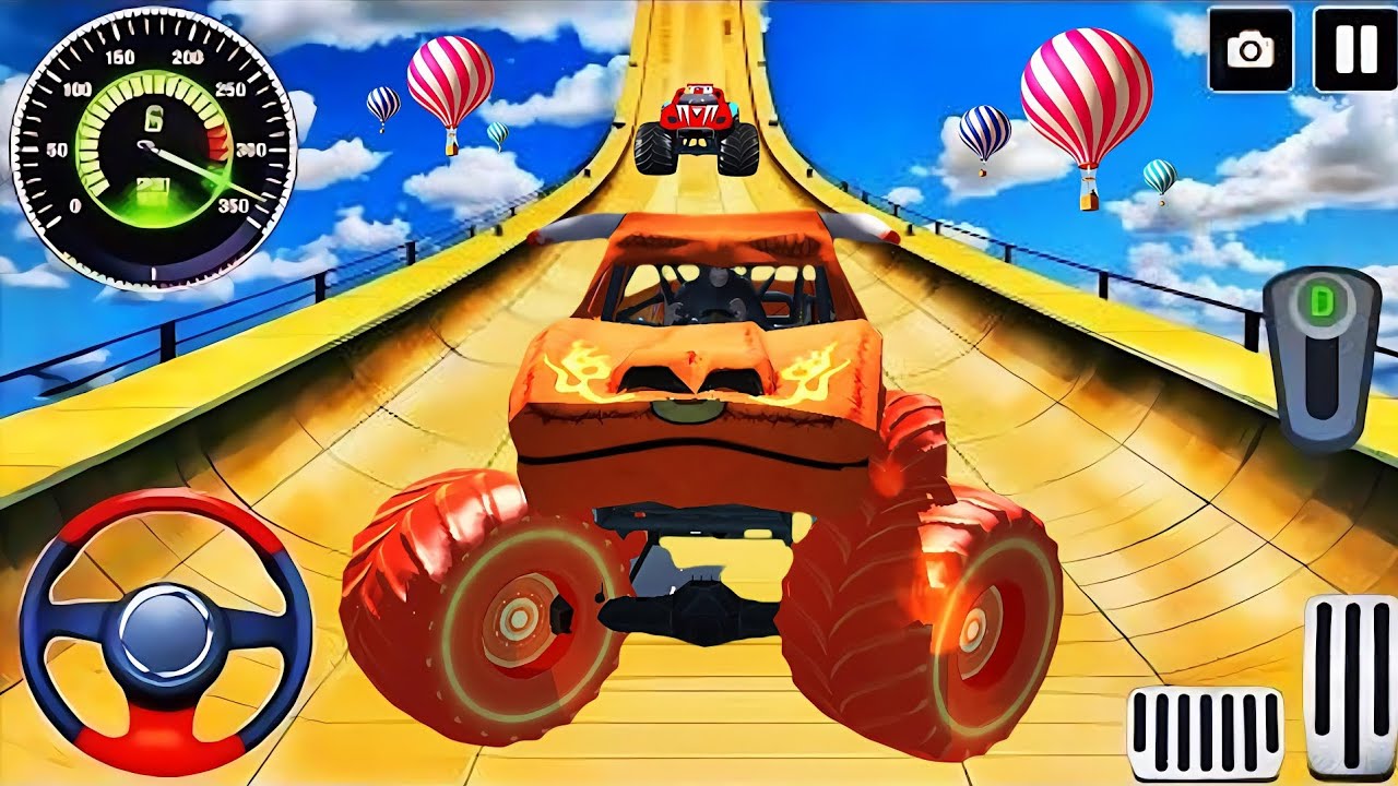 Monster Truck Mega Ramp Impossible Driver - Mega Ramp Car Stunt Master Simulator -Android Gameplay34