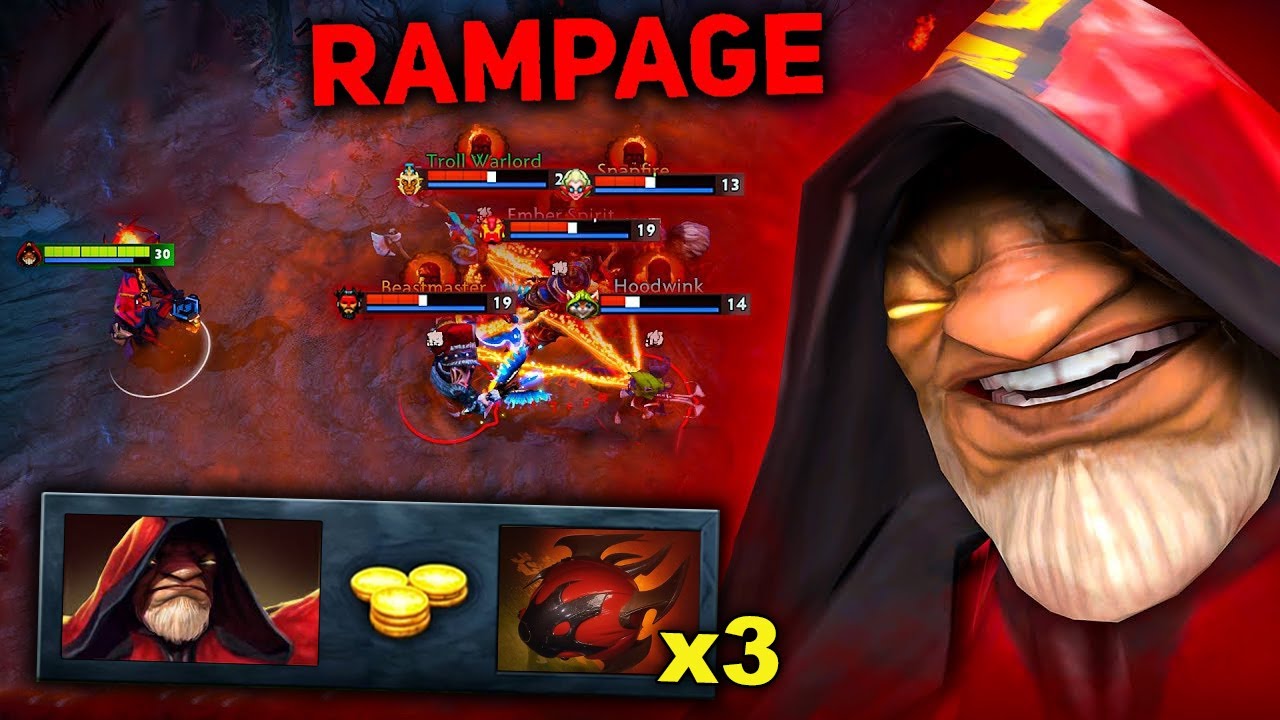 +100 тыс. урона Чернокнижник x3 сердца🔥🔥🔥Рейдовый босс с одним выстрелом Rampage | Dota 2