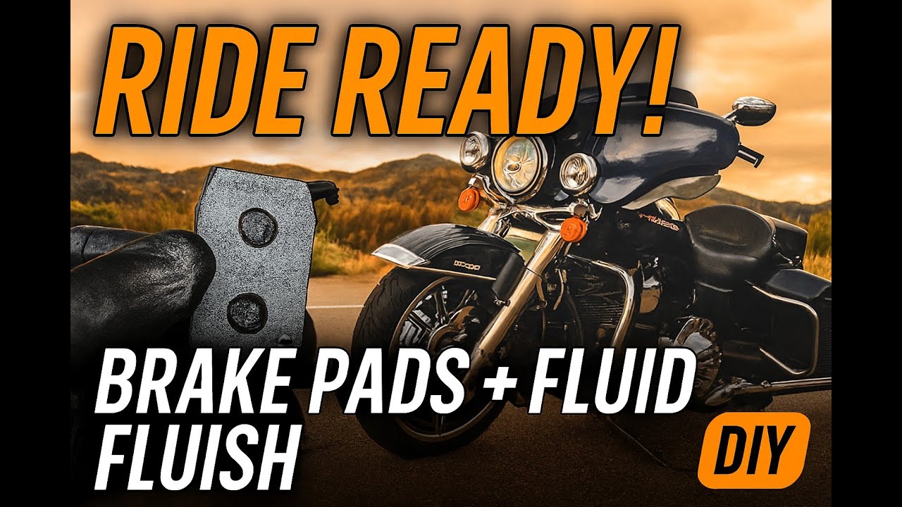 Harley Davidson Electraglide Brake Pad Replacement and Fluid Flush