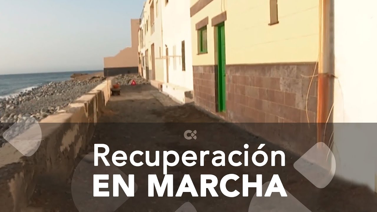 Recuperación en marcha en la costa de Tenerife tras el oleaje
