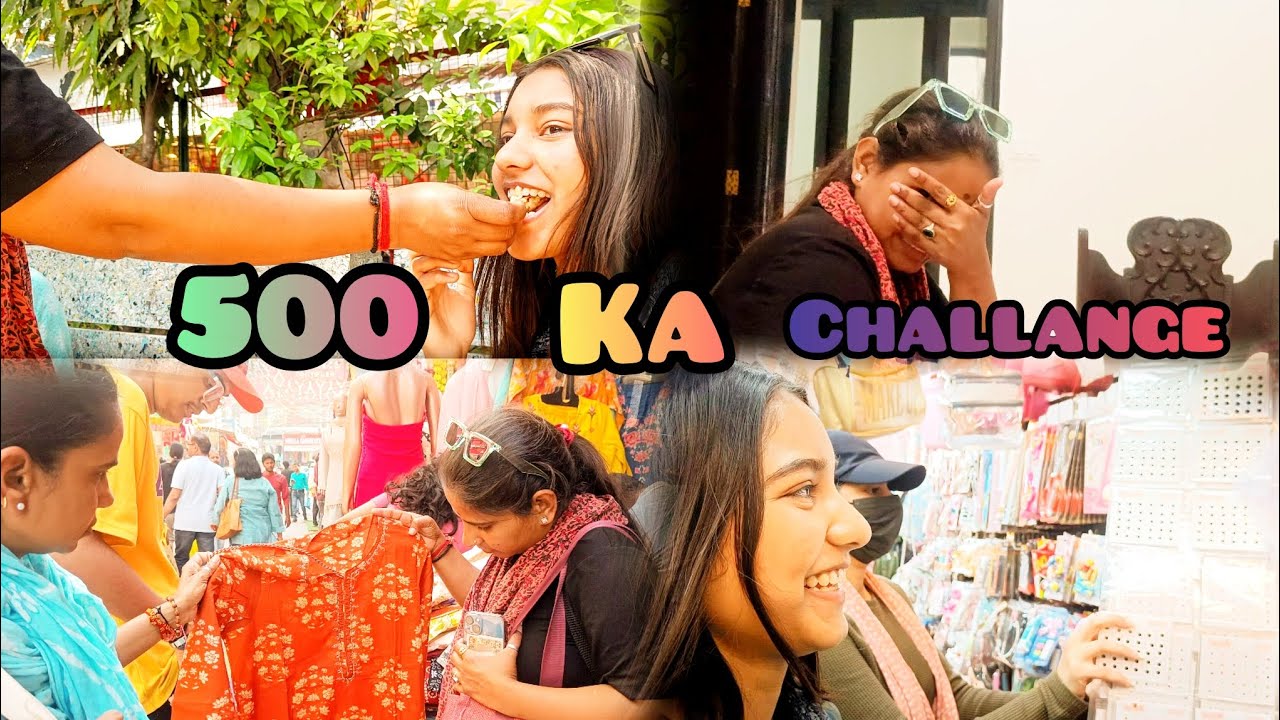 Maasi ne karaya 500 ka challange 😳lajpat market