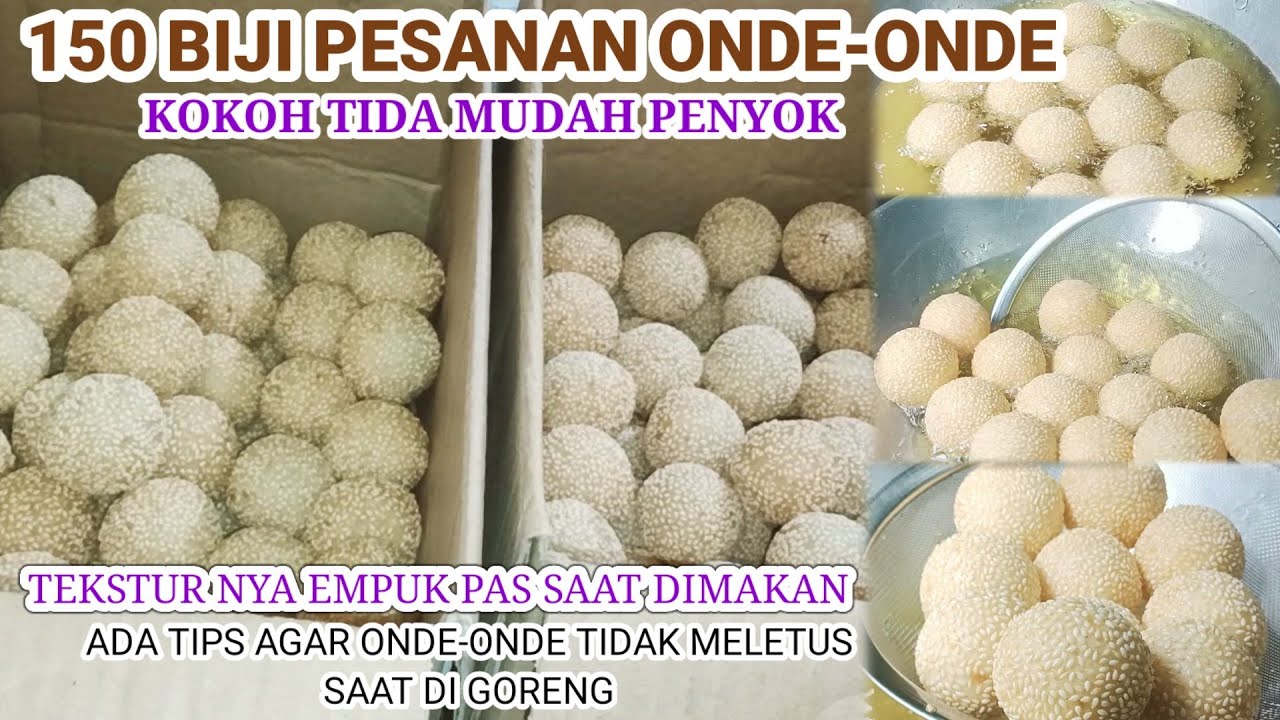 PESANAN 150 BIJI ONDE-ONDE+TIPS AGAR ONDE-ONDE TIDAK MELETUS SAAT DI GORENG