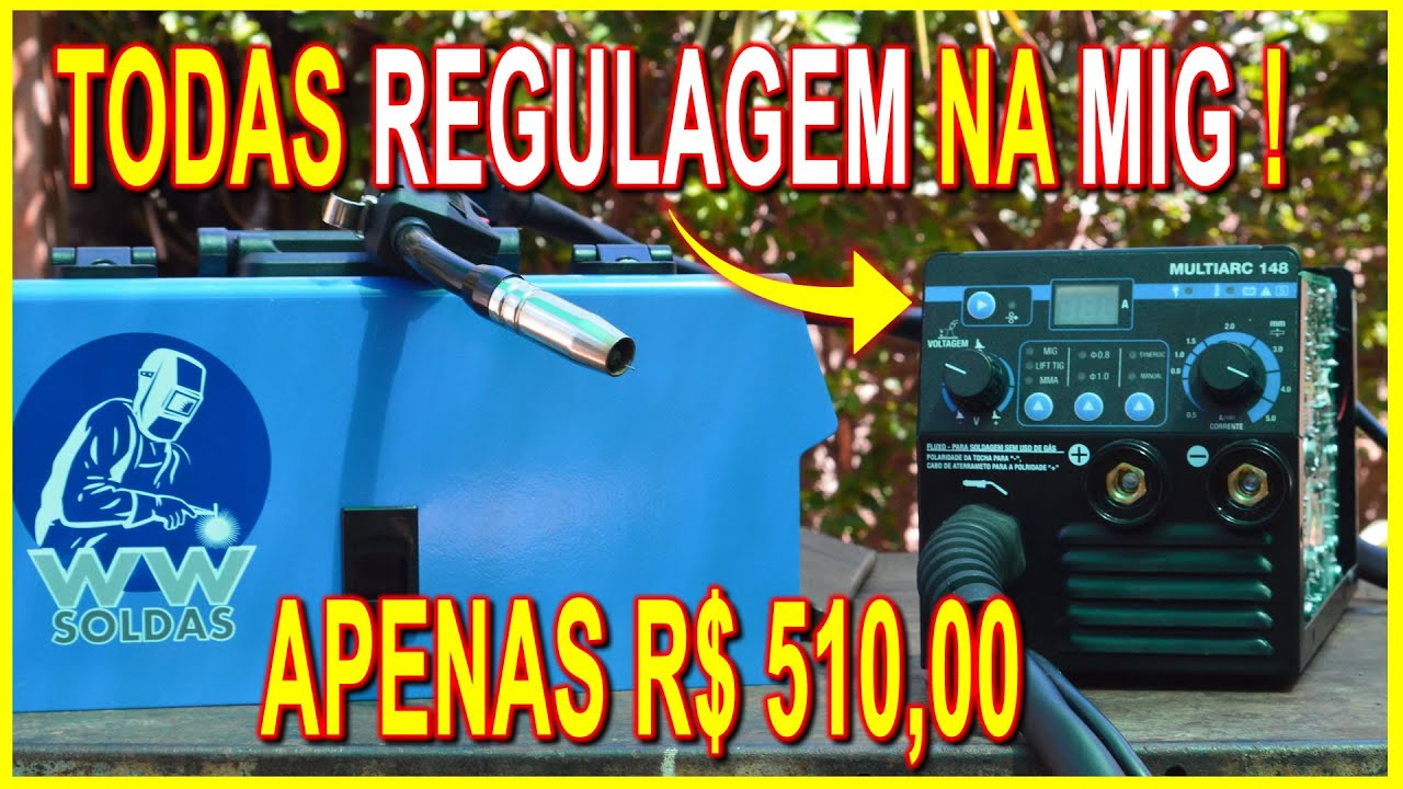 TUDO SOBRE INVERSORA DE SOLDA MIG  MULTIARC 148 WWSOLDA !