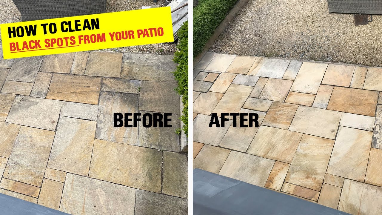 How to Clean Black Spots From Your Patio : Step by Step