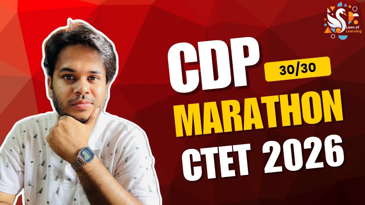 CDP Complete Marathon for CTET 2026 | Full Syllabus Revision | WB TET & Upper Primary | Sangeet Sir