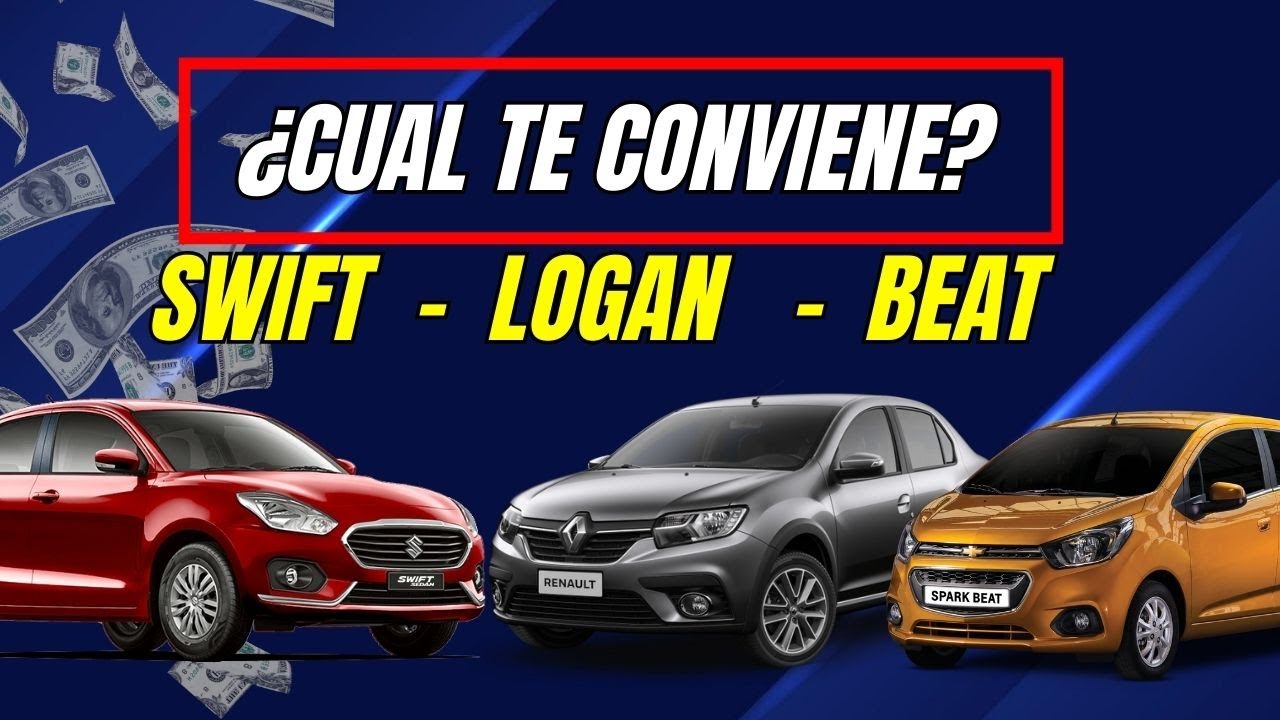 ✅¿Cuál Te Conviene? 🤔Renault Logan 🔥  Chevrolet Beat 🔥  Suzuki Swift 🔥