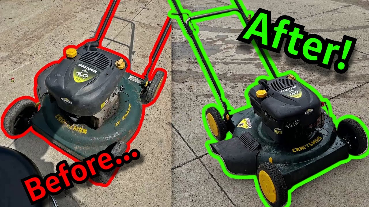 I Fully Restored A Craftsman Push Lawn Mower I Found in a Ditch (10+ Years Sitting)