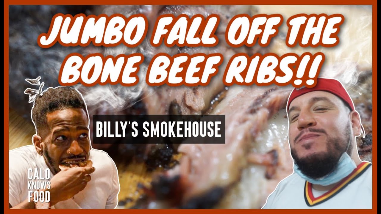 JUMBO FALL OFF THE BONE BEEF RIBS!! 🍖 🍖  BILLY'S SMOKEHOUSE (CALOKNOWSFOOD)
