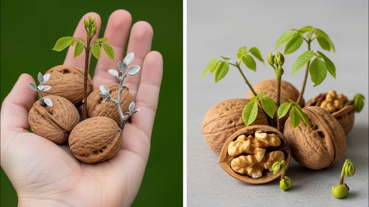 How to grow Walnuts from Aloe Vera at home | today Growing Walnuts from Aloe Vera at home #shorts 