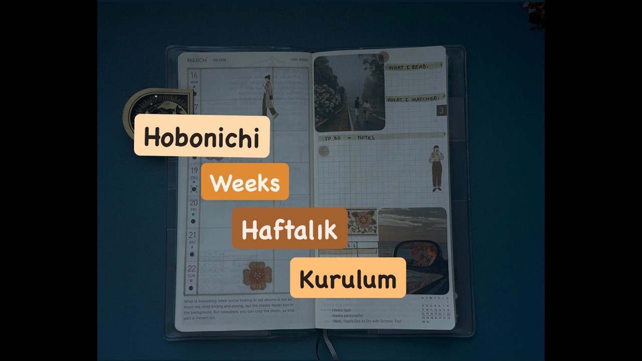 Plan With Me | Hobonichi Weeks Haftalık Kurulum
