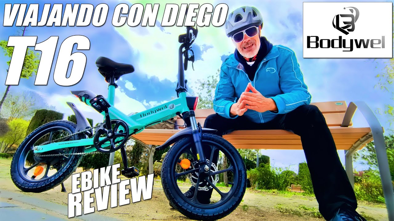 BODYWEL T16 - bicicleta eléctrica pequeña - Review - VIAJANDO CON DIEGO