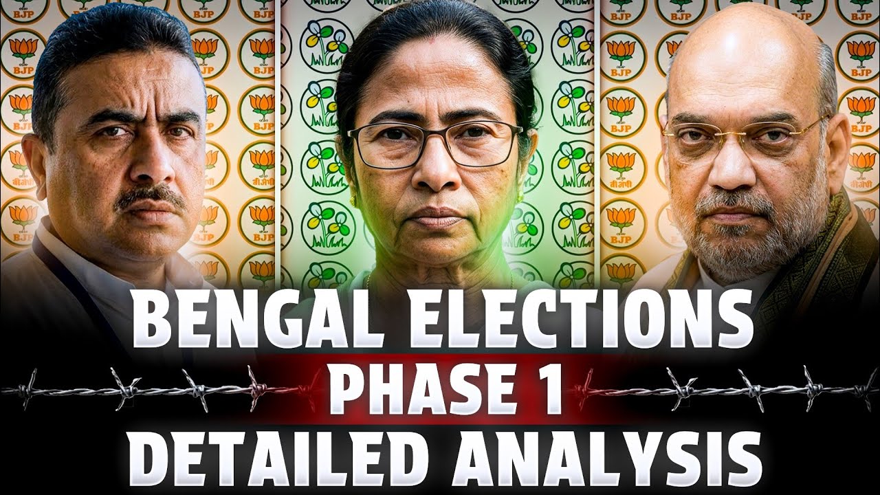 Explained:-Bengal Elections Phase 1 trends||ममता की हार तय||