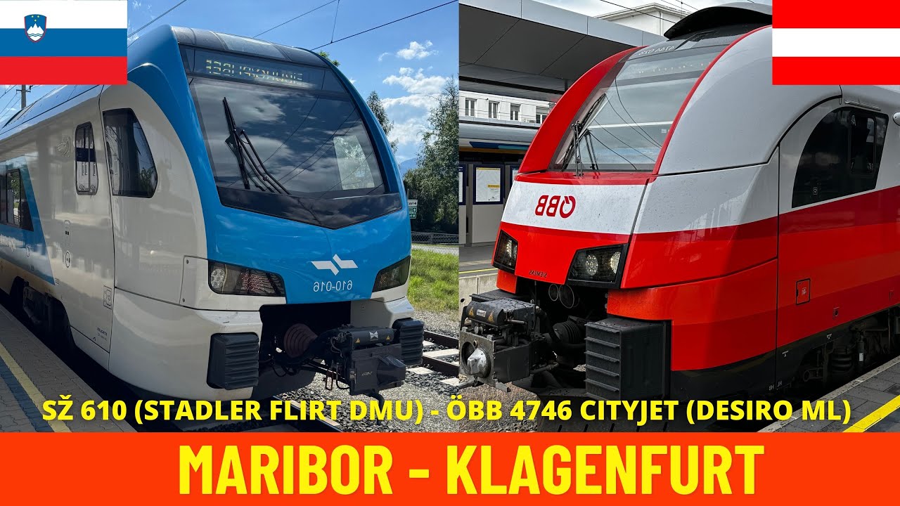 Cab Ride Maribor - Klagenfurt (Drava Valley&Koralm Railway-Slovenia, Austria) train driver's view 4K