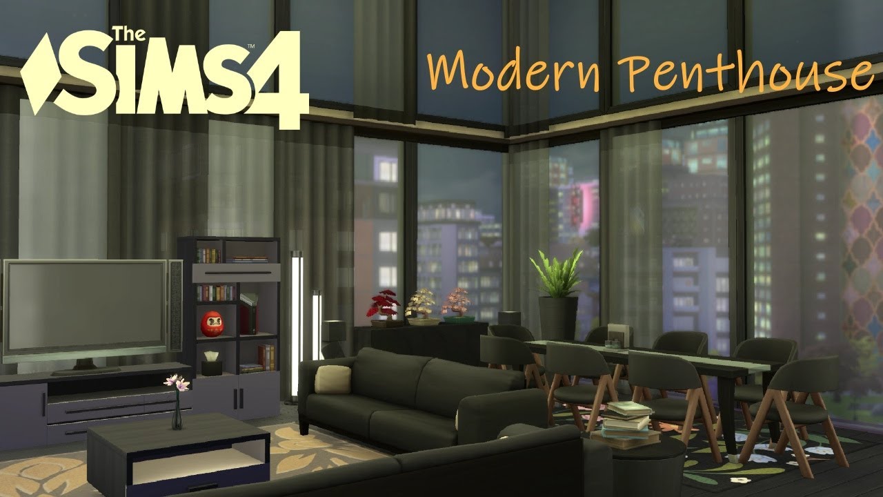 Modern Penthouse | Fountainview Penthouse | The Sims 4 | Speed Build & Tour
