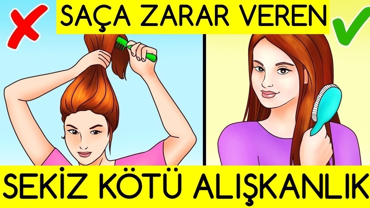 SAÇA ZARAR VEREN 8 KÖTÜ ALIŞKANLIK