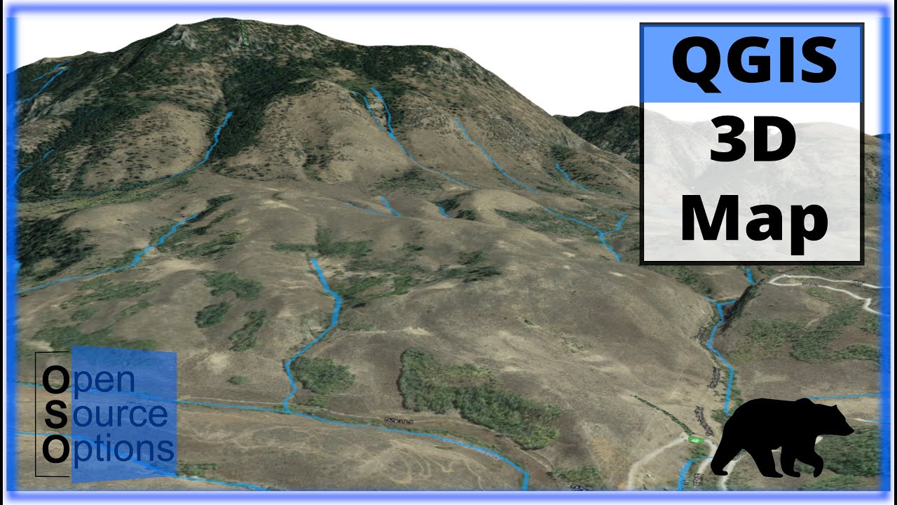 QGIS 3D Map с использованием 3D View (версия 3.x)
