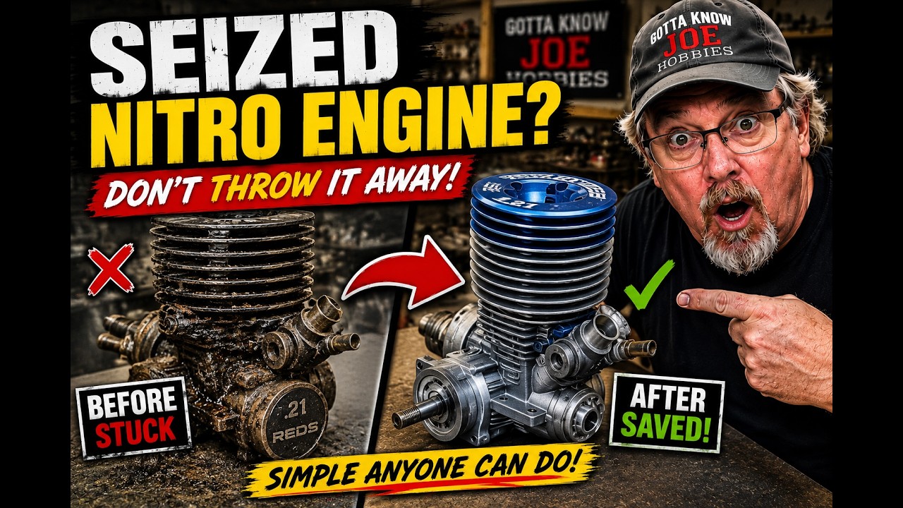 How to Unstick a Seized Nitro Engine | Save It, Don’t Throw It Away! Simple anyone can do.