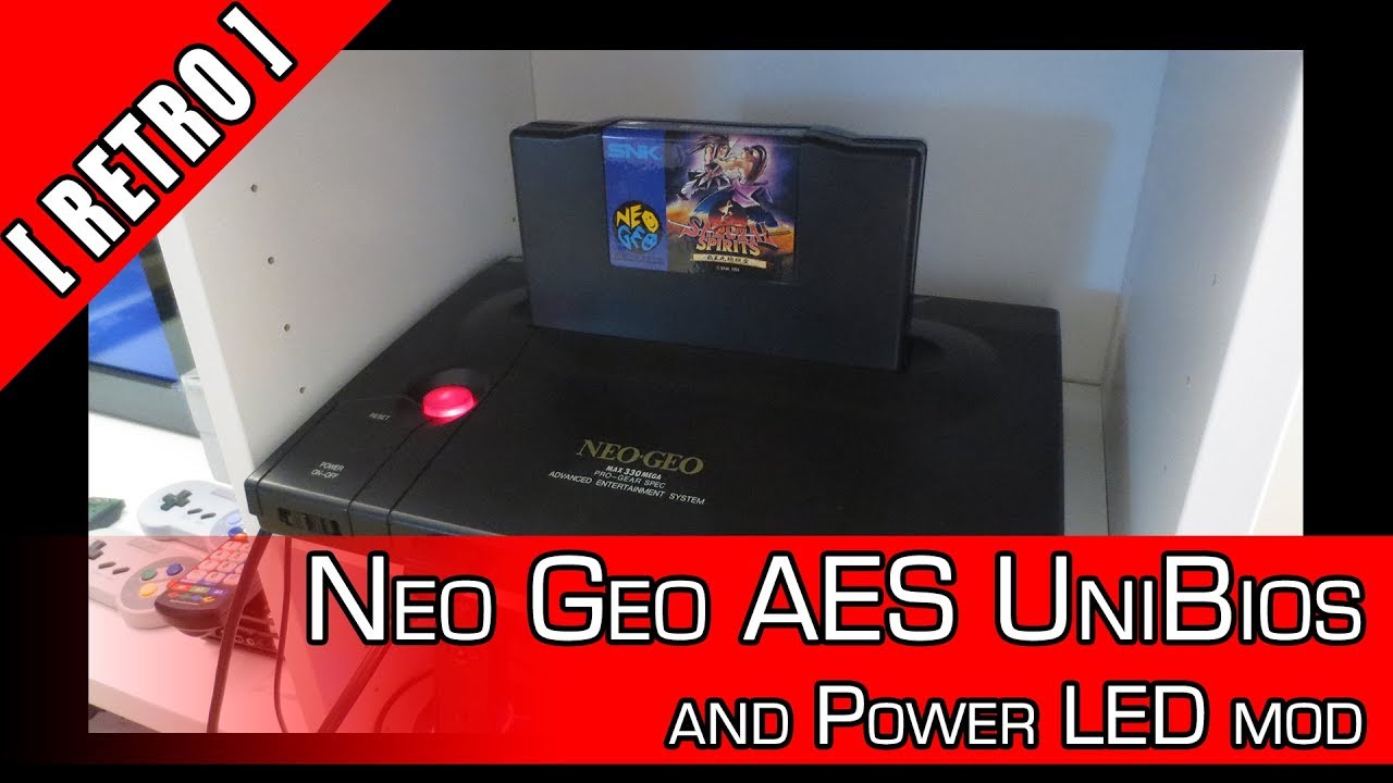 [Retro] Neo Geo AES UniBios Installation (and Power LED mod)