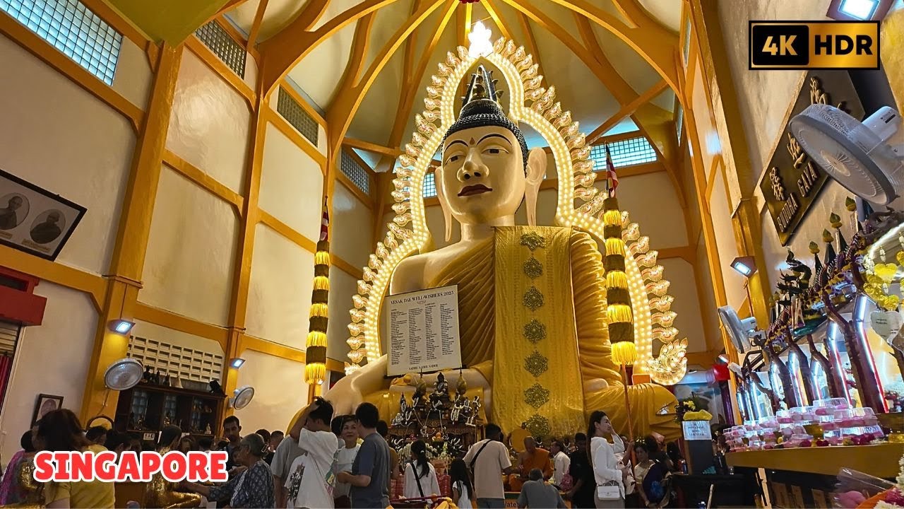 Temple of 1000 Lights | Singapore Vesak Day 2025 | Sakya Muni Buddha Gaya Temple | Singapore Walk