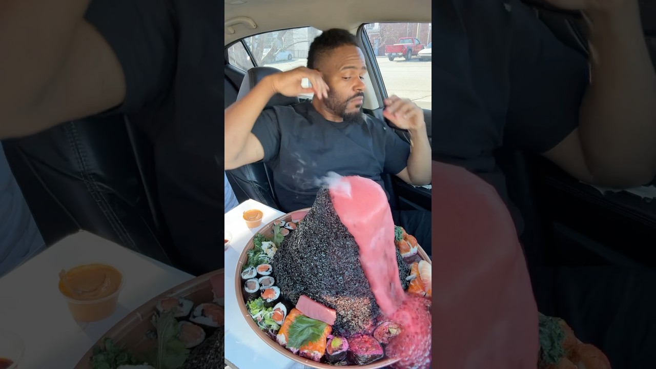 Eating A Sushi Volcano🔥🤯… 