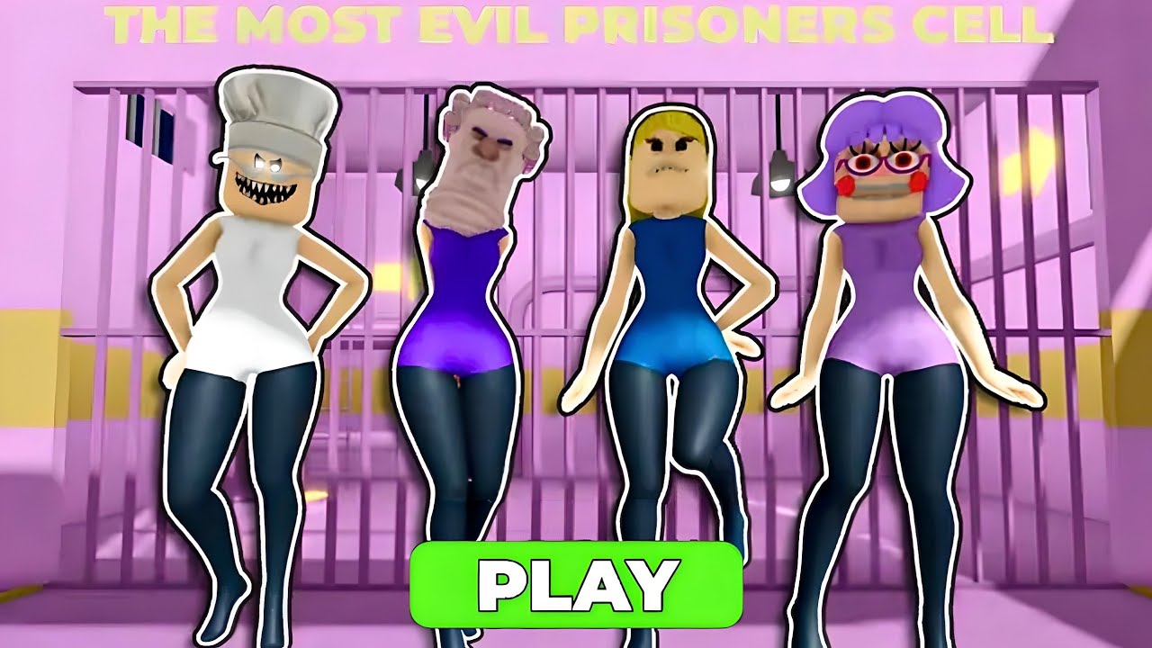 WOMAN POLICE PRISON RUN! OBBY ROBLOX 