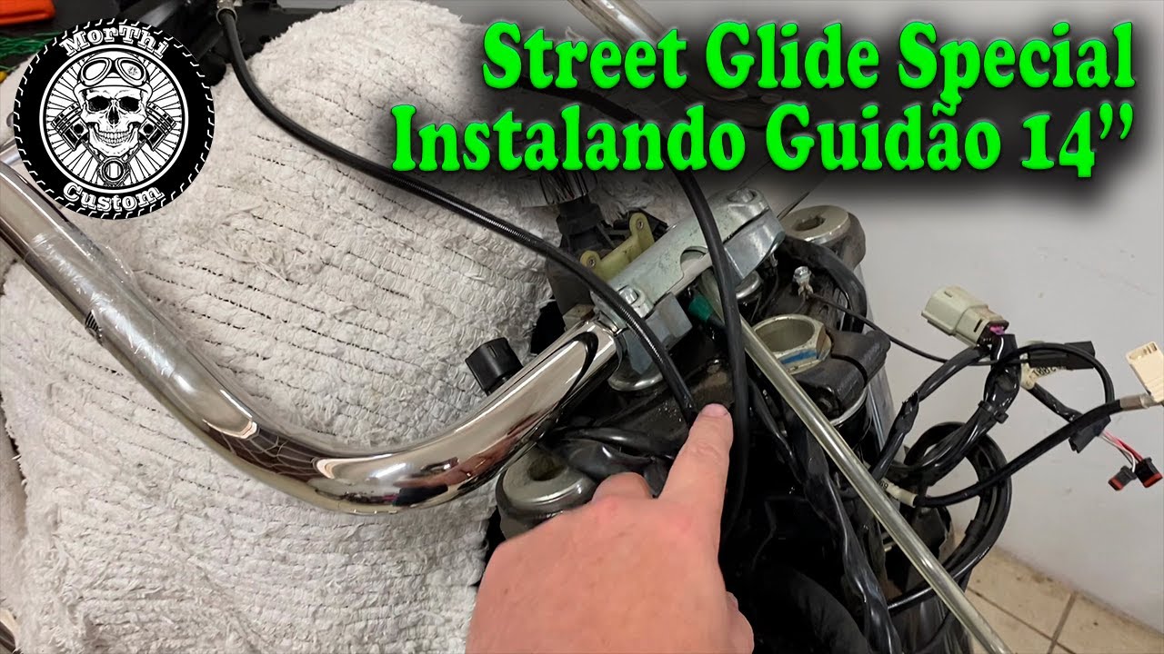 Street Glide Special - Instalando Guidão 14''