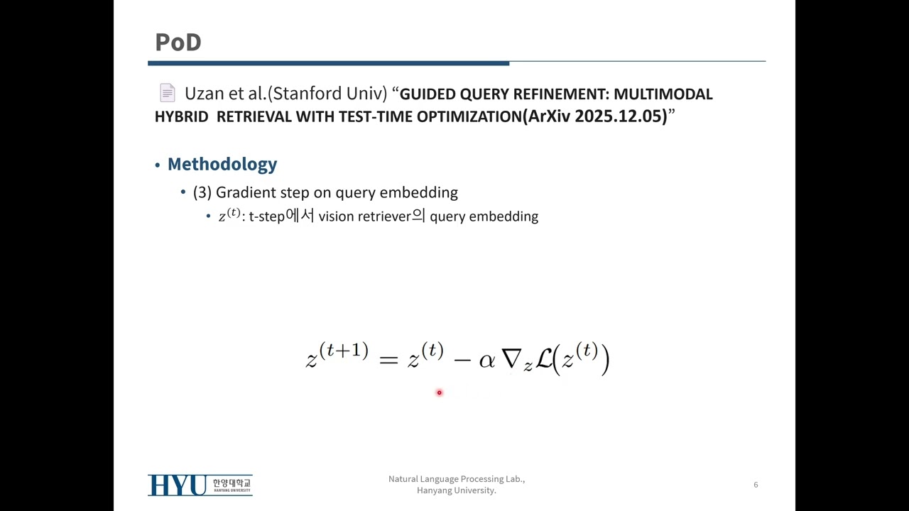 [PoD] GUIDED QUERY REFINEMENT: MULTIMODAL HYBRID  RETRIEVAL WITH TEST-TIME OPTIMIZATION
