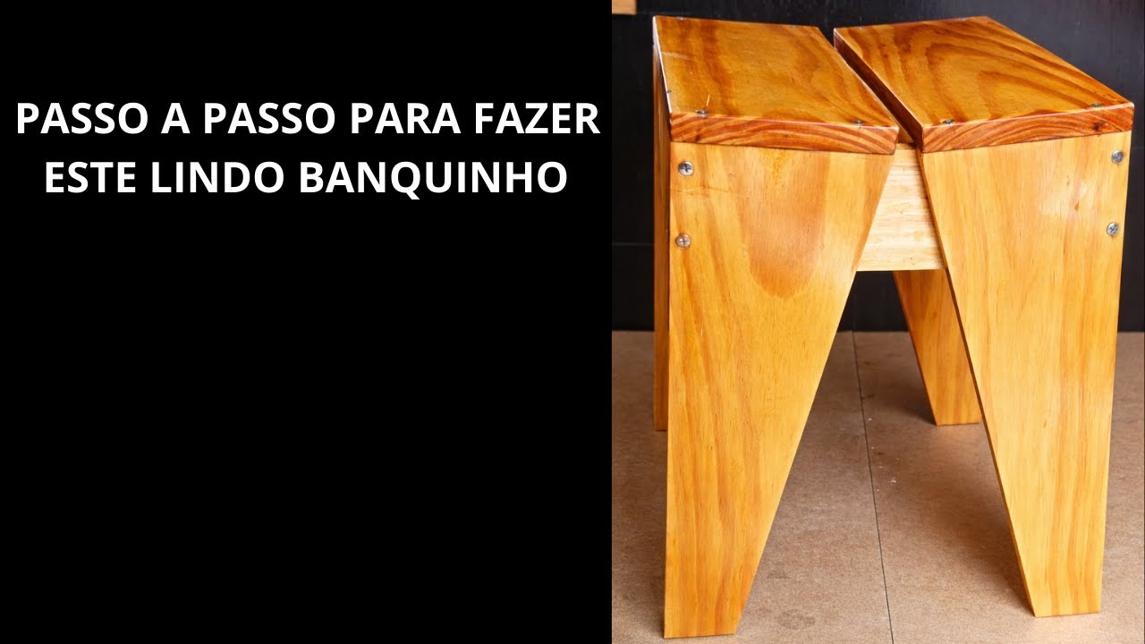 LINDO BANQUINHO DE MADEIRA