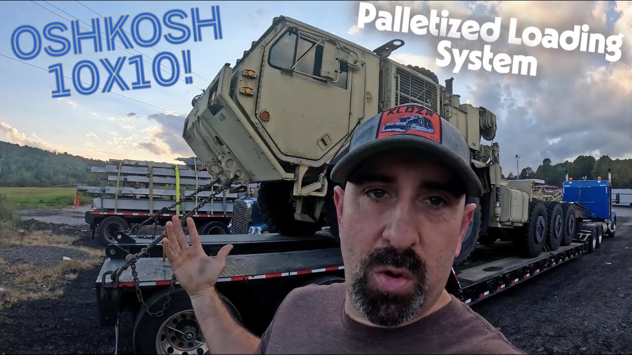 Военный грузовик OSHKOSH 10x10! Перевозим паллетную погрузочную систему из Пенсильвании в Джорджию!