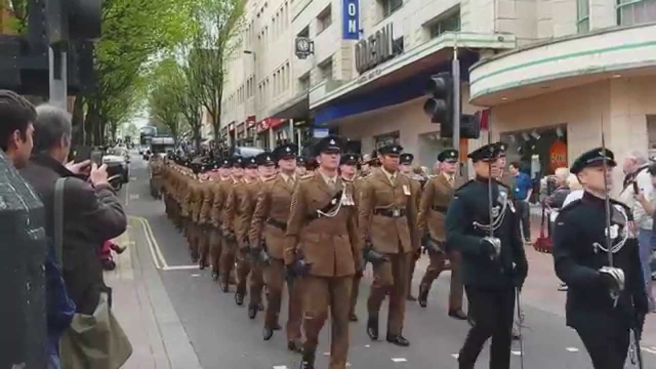 Freedom of the City Parade - The Rifles, Bristol City Centre 25/4/2015