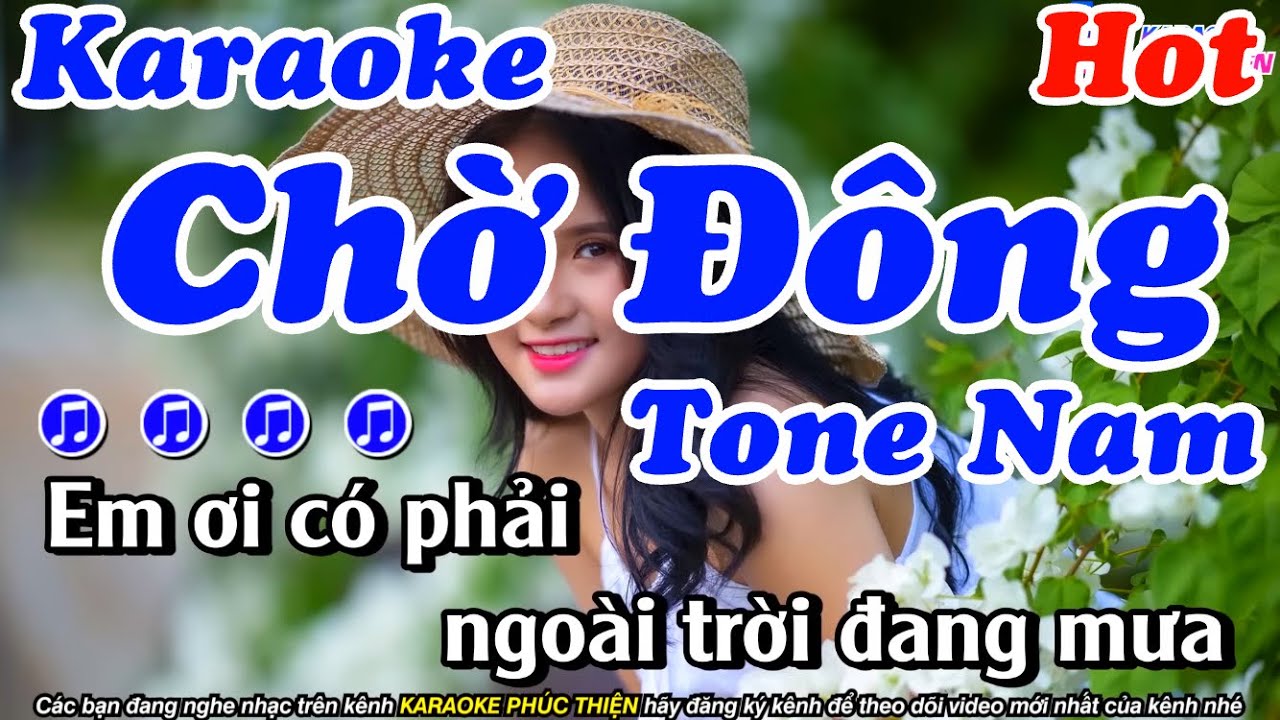 KARAOKE Chờ Đông - Tone Nam - Beat Mới Nhất Cực Hay