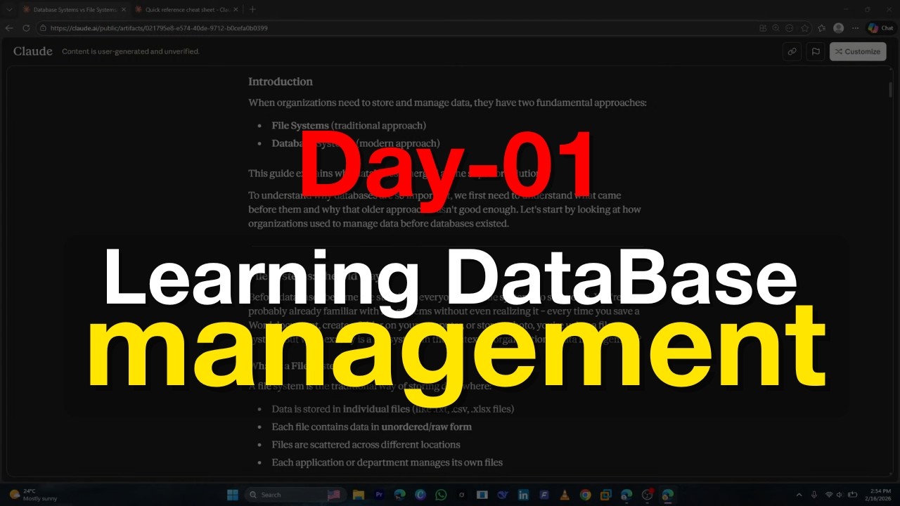 Starting Database Systems - Here's What I Learned | 𝐀𝐜𝐚𝐝𝐞𝐦𝐢𝐜 𝐆𝐫𝐢𝐧𝐝